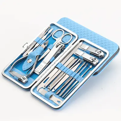 Nail clipper set, 8-19 pieces manicure tools - 11