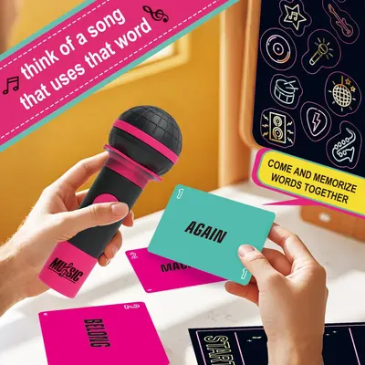 Grenzüberschreitendes neues Produkt Glücksei Aufregendes Mikrofon Schlechter Sänger Kartenspiel Tischspiel