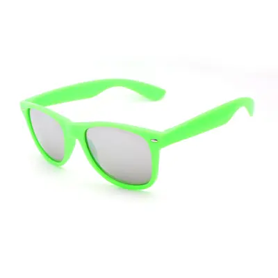 Solid Color Rivet Sunglasses with Logo - 9