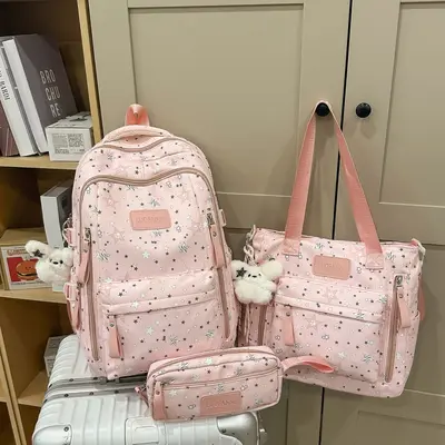 High School and College Backpack Set, 3-Piece, Large Capacity, Lightweight - 3