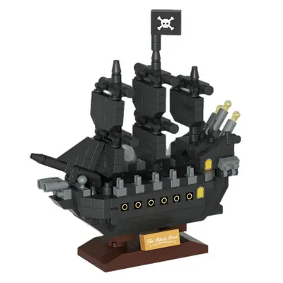 Caribbean Legend Pearl Pirate Ship Building Block Set, Educational Toy - 6