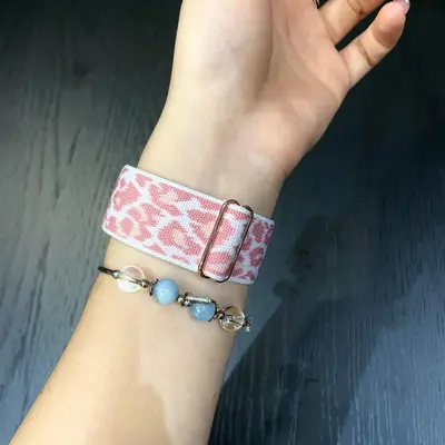 Nylon Camo Leopard Print Watch Strap for Apple Watch S12 and iWatch 12th Gen - 8