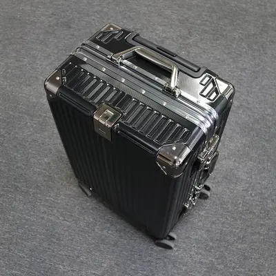 Sit-On Trolley Suitcase, Large Capacity, Combination Lock, Carry-On Size - 8
