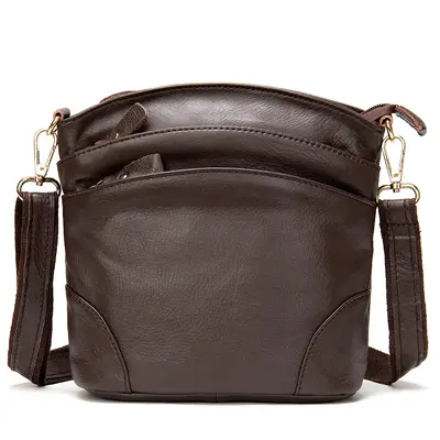 Genuine Cowhide Bucket Bag, Middle-Aged Mom Style, Single Strap - 10