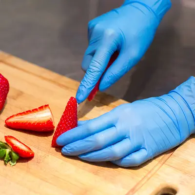 Disposable Nitrile Gloves for Kitchen and Laboratory, Latex