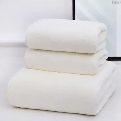 Mercan kadife havlu seti, 3 parçalı, yumuşak, hızlı kuruyan - 10