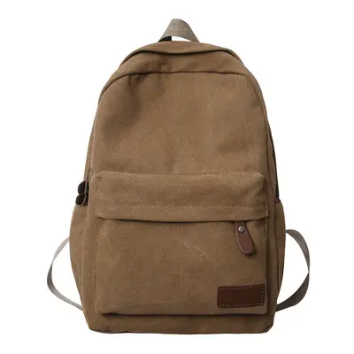 Canvas backpack, Japanese style, large capacity, durable, student - 7