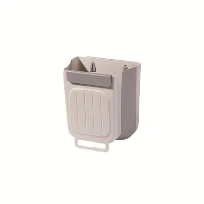 Kitchen foldable trash can for home use, cabinet hanging trash storage, no bending, thickened wide-diameter trash bin.