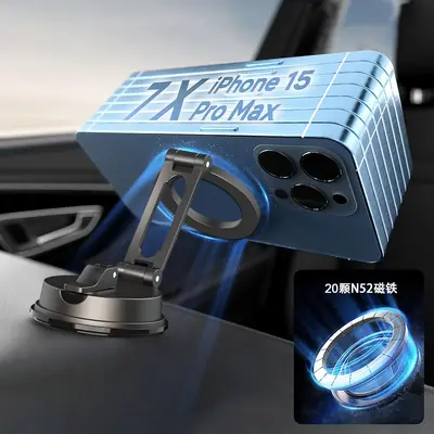 Neuer Saugnapf Magnetisch Handy Halter Auto Mittelbrett Konsole Navigation Multifunktional Universal Dashboard - 4