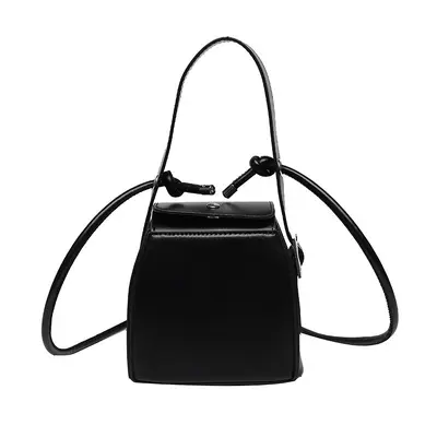 PU Leather Small Square Handbag, Women's Box Bag with Strap - 6