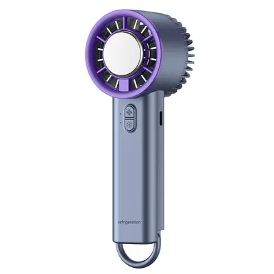 Portable Handheld Desktop Mini Fan with Semiconductor Cooling, Rechargeable