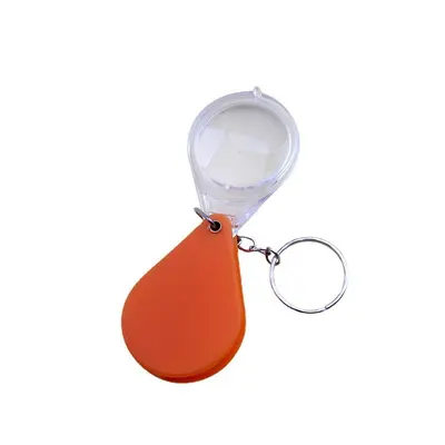 Plastic Folding Keychain Magnifier for Elderly Reading