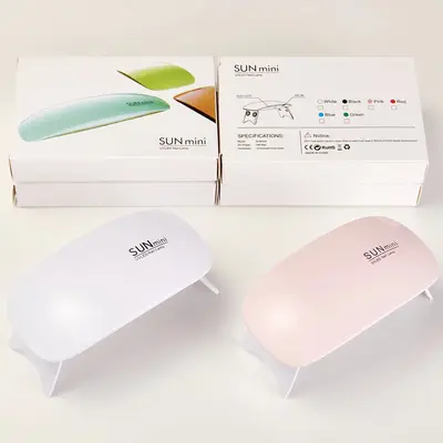 Mini manikür lambası çabuk kuruyan fototerapi lambası USB taşınabilir fare lambası tırnak pişirme makinesi oje tutkal UV kürleme pişirme lambası