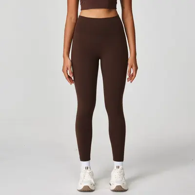 YTRIAN kadın Çıplak Yoga Pantolon Yüksek Bel Karın Kontrol Popo Kaldırma Şekillendirme Açık Spor Rahat Sıkı Uzun Pantolon - 9