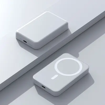 Magnetic Wireless Power Bank 10000mAh, 15W Fast Charging, Magsafe Compatible, Portable Mobile Power Supply
