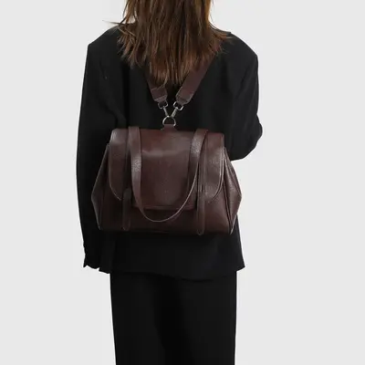 Retro Large Capacity Women's Backpack, 2026 Model, Autumn Winter, Commuter - 6