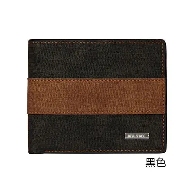 Men's Short Wallet, Multi-Card Slots, Frosted Finish, Retro Korean Style - 7