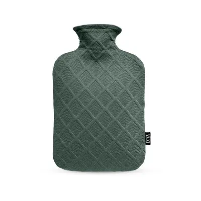 2500 ml eşkenar dörtgen desenli sıcak su torbası, kalın ve sızdırmaz