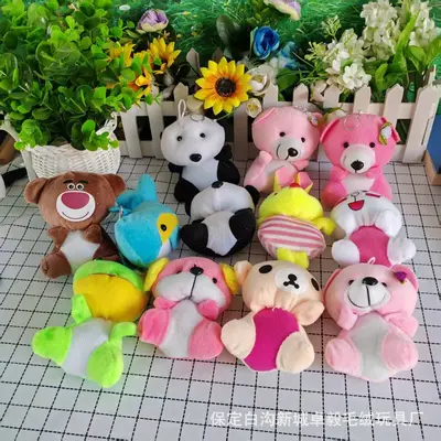 Mini plush toy doll large pendant cute cartoon keychain bag pendant gift manufacturer wholesale