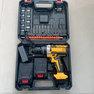 21V brushless cordless drill set, lithium, impact, rechargeable - 9