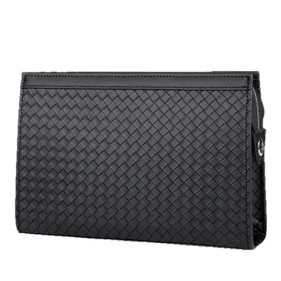 Men's Woven Pattern Clutch Bag, Business Casual Hand Wallet Envelope Bag - 6