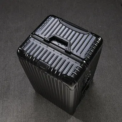Heavy-Duty Aluminum Frame Trolley Luggage with Swivel Wheels Large Capacity Travel Suitcase International Check-in Luggage Tool Case 32 Inch - 7