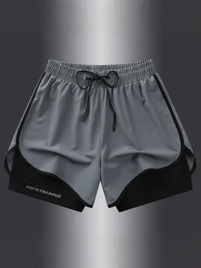 Herren-Sportshorts, Sommer, atmungsaktiv, schnelltrocknend, elastisch