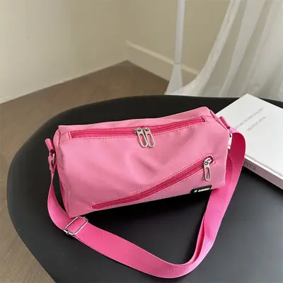 Large Capacity Canvas Single-Shoulder Bag for Short Trips - 1