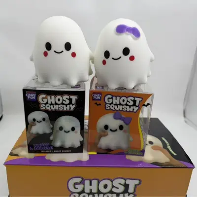 Halloween Little Ghost Squishy Stress Relief Toy, Slow Rebound Flour Fidget