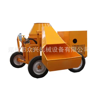 Vertical concrete mixer in stock, large drum mobile four-wheel cement mortar mixer, gasoline and diesel models. - 10