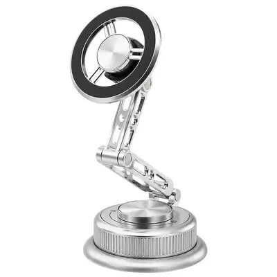 Magnetic Phone Holder with Vacuum Suction for Car Navigation, Rotating - 6