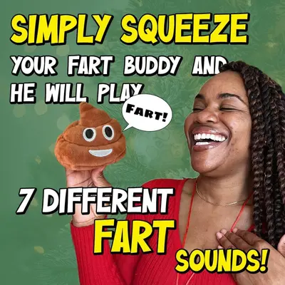 Squeaky Poop Plush Dog Toy, Durable Chew Toy with Farting Sound - 3