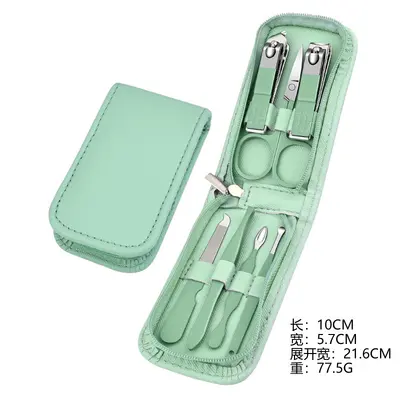 Matcha Green Nail Clipper Complete Set with Nail Care Tools - 12