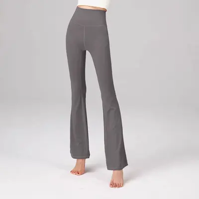 Yoga şalvar pantolonu kadın bol kesim yüksek bel naylon esnek outdoor - 9