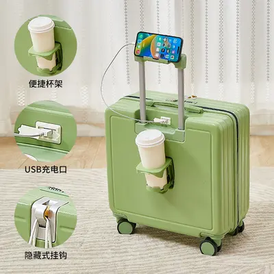 Multifunctional 20-Inch Carry-On Suitcase, Durable with Combination Lock - 8