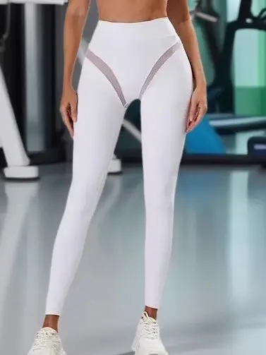 Sexy Mesh Women's Yoga Leggings, High Elasticity, Quick Dry and Breathable - 2