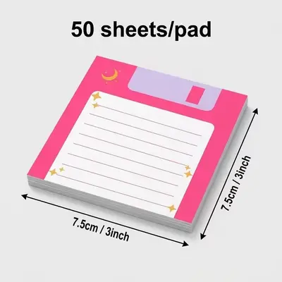50 yapraklı retro disket temalı yapışkanlı not kağıdı, DIY yaratıcı