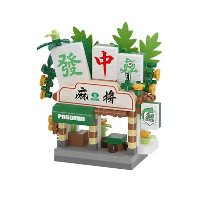 Chaoletchuang Micro Particle Casual Assembly Floor Building Block Toy 7516-7527 Street Alley Myriad Scenes Series Wholesale Dropshipping - 5