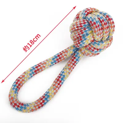 Dog Rope Knot Chew Toy, Durable, Teeth Cleaning, for Small and Large Dogs - 9