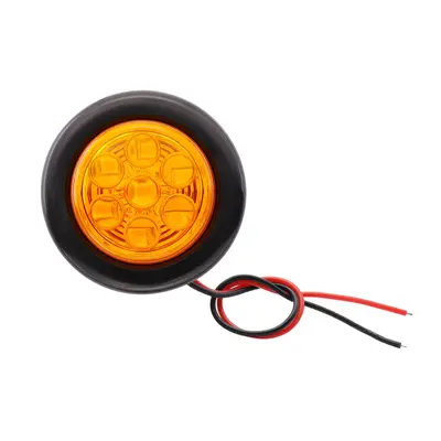12V/24V 7-LED LKW-Seitenmarkierungsleuchte, 2 Zoll, mit Gummi