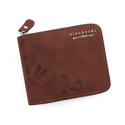 Fashion Embossed Men's Short Wallet with Chain and Coin Pocket - 8