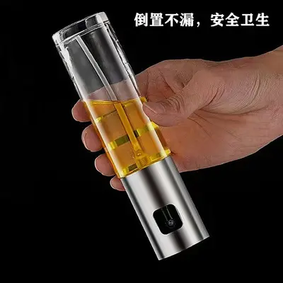 304 Edelstahl-Ölsprühflasche Sprühölflasche Lebensmittelqualität Ölsprühflasche Drucktyp Glas-Zerstäuber Ölsprühflasche Ölzerstäuber