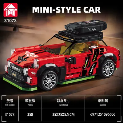 LEGO Compatible Racing Car Building Blocks, Small Pieces for Boys - 10