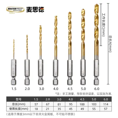 MASTERPROOF Akku-Bohrer- und Steckschlüssel-Set für Metallschrauben