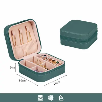 Schmuckschatulle Reise-Aufbewahrungsbox tragbar Geschenkbox Ohrstecker Ring Verpackung Schmuckdose Premium-Schmuckkasten Schmuckkästchen Schmuckschatulle - 13