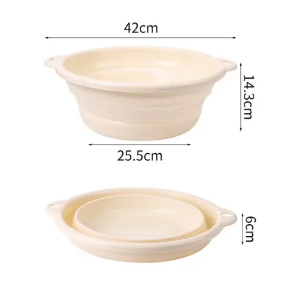 Foldable Baby Bathtub for 0-3 Years, Sitting and Lying, Rectangular - 11