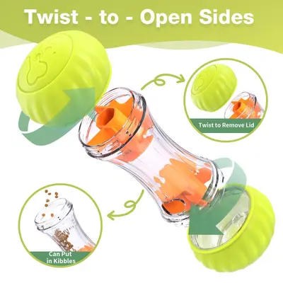 Cat and Dog Chew and Treat Dispensing Interactive Toy - 4