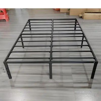 Double Metal Bed Frame, Headboard-Free, Removable, Silent