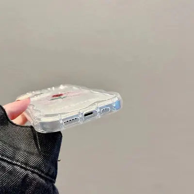 iPhone 17 Pro şeffaf telefon kılıfı, Apple 16 Pro Max, sınır ötesi 15 kız, 14/13 uyumlu pigmentli gül desenli. - 5