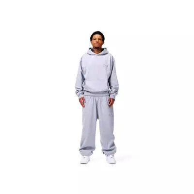 Fermuarlı oversize hoodie, harf nakışlı, erkek sweatshirt - 7